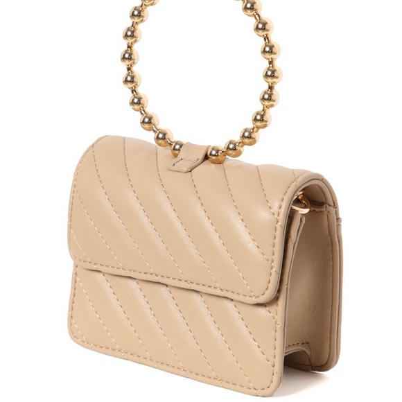 NWT fashion nova Meet You There Mini Bag - Nude - Picture 3 of 6